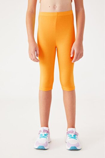 Almila Below the Knee - Girl's Cotton Elastane Capri 2006 School Leggings