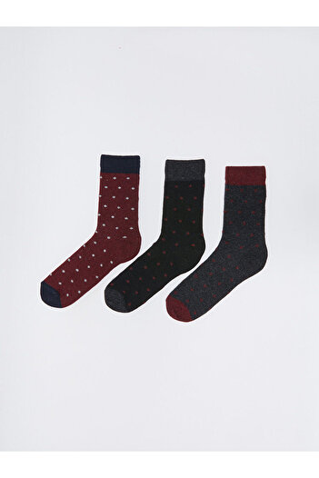 LC Waikiki Lcw Patterned Men's Socks 3-Piece