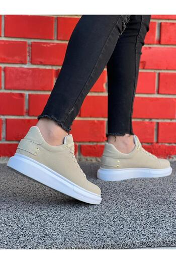 BESKAR Kb047 kuback beige suede men's daily shoes