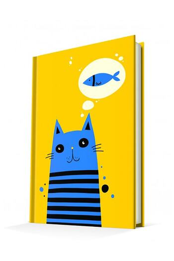 DEFFTER غطاء صلب مخطط مقاس 14x20 من Cats Dream