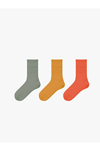 LC Waikiki Lcw Women's Flat Socks 3 Pack