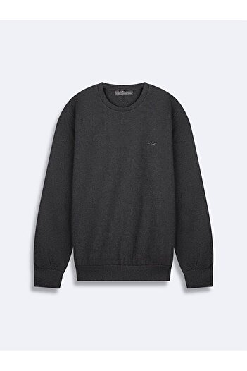 Ltb O-Neck Long Sleeve Anthracite Sweatshirt
