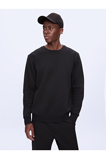 Ltb O-Neck Long Sleeve Black Sweatshirt