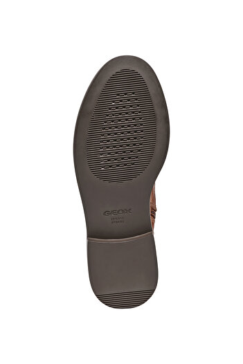Geox Γυναικείες δερμάτινες μπότες Tan Serilda Lace-up D46WYG00043C6002