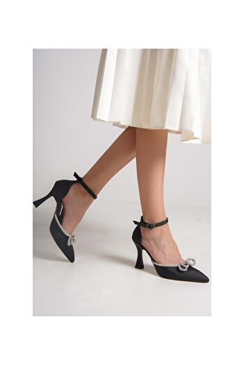 moda ayakkabım Moda Ayakkabı 01118 Ayışığı 7Cm Topuklu Kadın Ayakkabı