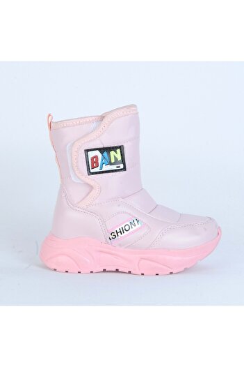 moda ayakkabım Moda Ayakkabı 9075 Pudra Kız Çocuk Bot