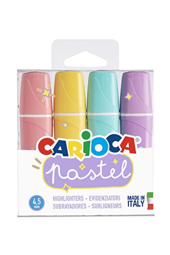 CARIOCA Pastel Colors Marker Pen Set of 4
