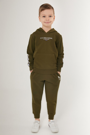 U.S. Polo Assn. Boy's Khaki Pajama Set 50285655 -Vr027