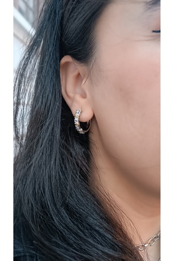 GÜRLER Xoxo Steel Hoop Earrings