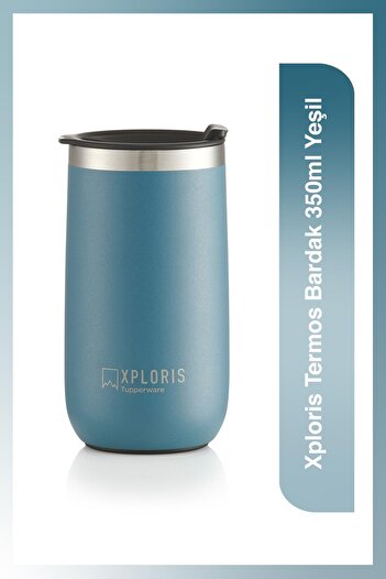Tupperware Xploris Green Thermos Cup - 350ml