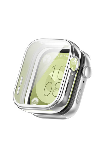 Fibaks Huawei Watch Fit 3 Compatible Case and Screen Protector 360 Full Protection Case Cover