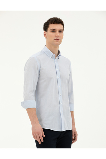 Pierre Cardin Açık Mavi Slim Fit Uzun Kollu Gömlek 50283343-VR095