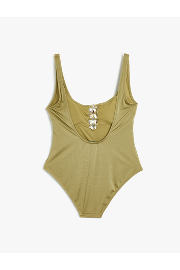 Koton X Şahika Ercümen - Cutout Detailed Swimsuit with Thick Straps