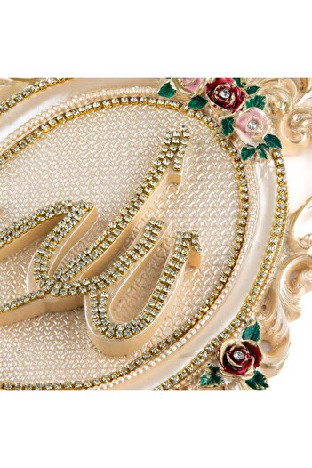 Saray Ottoman handicraft Alah Muhammed Lafız Oval Pano Lafız Takımı Ev Dekorasyon Aksesuarı Sedef