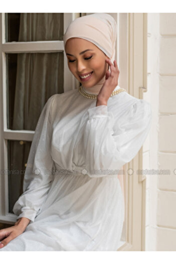 Differenza Cream Colored Crepe Chiffon Shawl