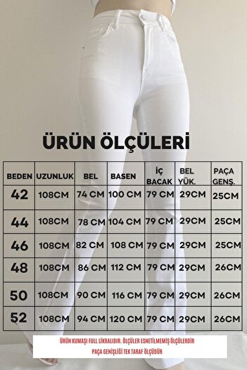 İstangül Butik Plus Size Full Lycra Spanish Leg Jeans