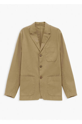 Boris Becker Beige Color Mono Collar over Size Blazer Jacket