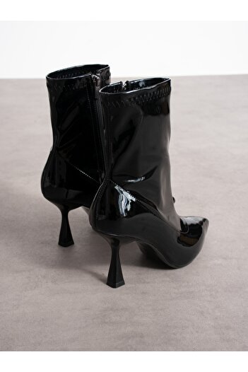 Alemdar Shoes VERİTA Siyah Rugan Streç Kadın Bot
