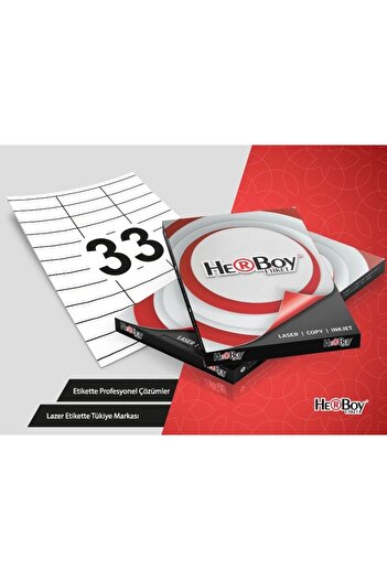 Herboy Etichetă laser 100 Yp - 70x25 Hb-1133 Model Laser-Copy-Inkjet