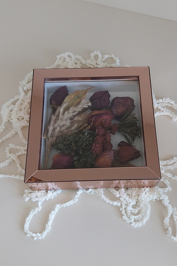 hobicehayaller Rama de memorie 20x20x5 cm! Cutie de depozitare pentru flori model nou