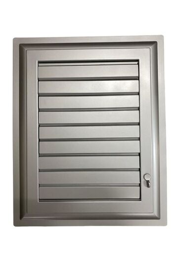 kapsulavm شبك بلاستيك 65X65 فضي لتهوية الحمام