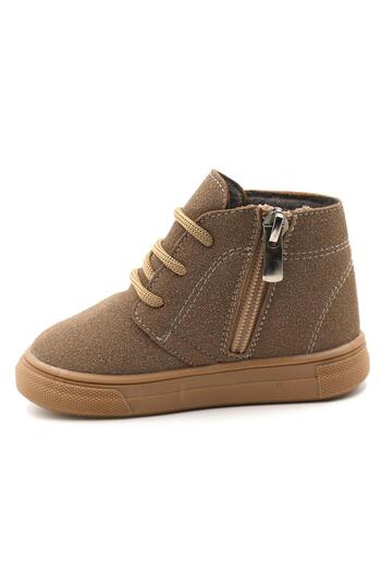 macco shoes Dusty Ortopedik Fermuarlı Bağcıklı Kız-Erkek Çocuk Bot Ayakkabı