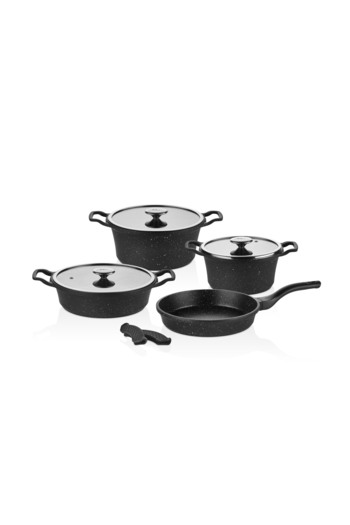 Cem Orjin 7 Black Casting Set - Tencere20 24/K.Yarik26/Tava26