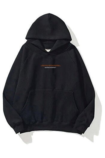The Champ Clothing Φούτερ με κουκούλα Fleece Art Work Sculpture με στάμπα μαύρο Unisex φούτερ με κουκούλα