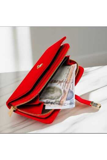 La'Graccia Hmx Polo Magnet Large Size Women's Red Handbag