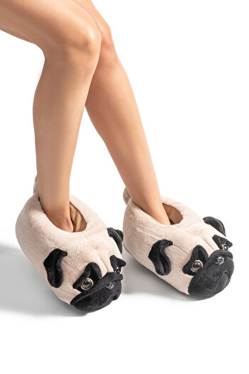 Twigy Dea Women, Waiter Size Animal Slippers Black 36/41