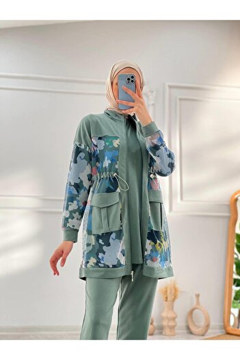 Cardella Camellia Triple Hijab Vest Mesh Set