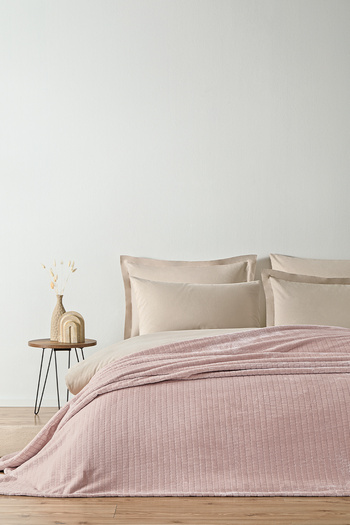 Puffy Trinity Wellsoft Double Blanket - Powder
