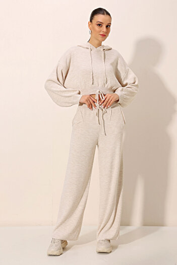 Bigdart 15845 Hooded Oversize Double Suit - Cream