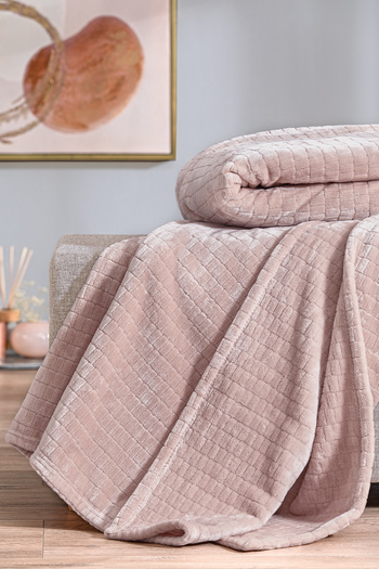 Puffy Trinity Wellsoft Tv Blanket - Powder