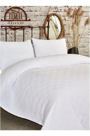 OTELVIO Double Checkerboard Patterned PiqueCheckered Hotel Pike 200 X 230