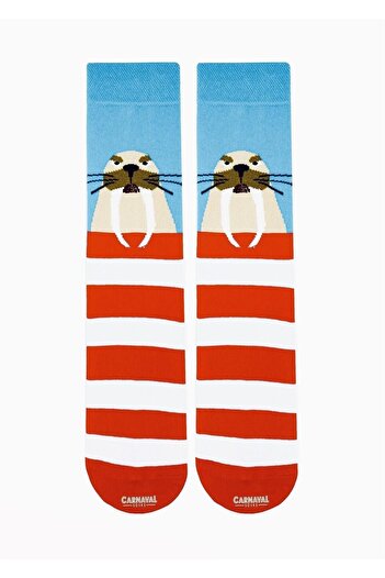 CARNAVAL SOCKS Πολύχρωμες κάλτσες με σχέδιο μορς