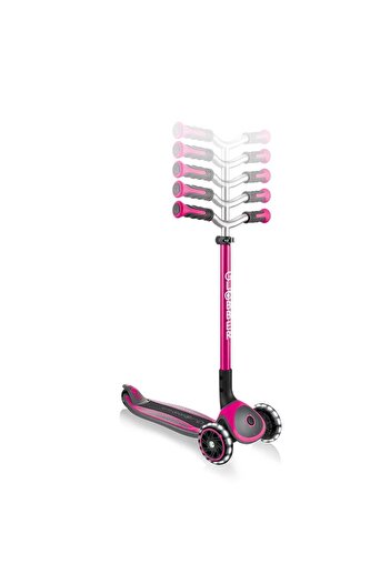 Globber Master Işıklı Katlanabilir Scooter - Pembe