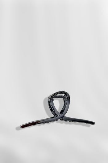 ELMATOLYE Women's Stylish Silver Anthracite Color Metal Knot Figured Latch Buckle
