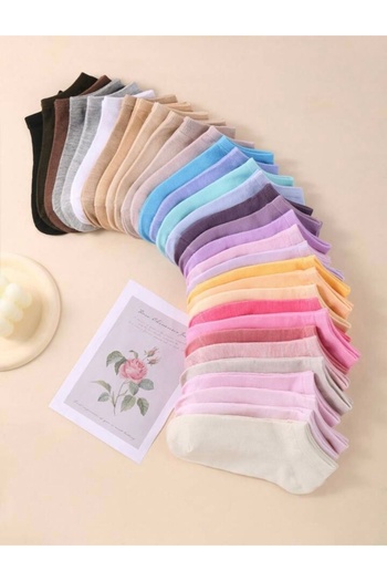 footmania Set 10 perechi șosete Patic pentru femei, multicolore (Extra Soft)