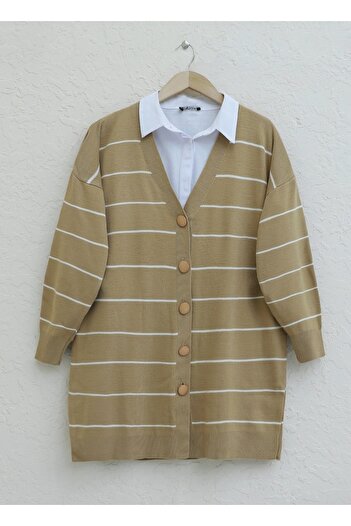 Modamorfo Long Mink Knitwear Cardigan - Buttoned