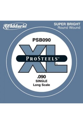 Daddario Psb090 Bass Guitar Single String, (Mi), Pro Steels, 0.090 Gauge,