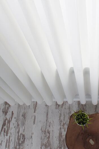 Brillant Tulle Curtain Gramage Natural Linen Cream 1 to 2.5 Medium Pleat