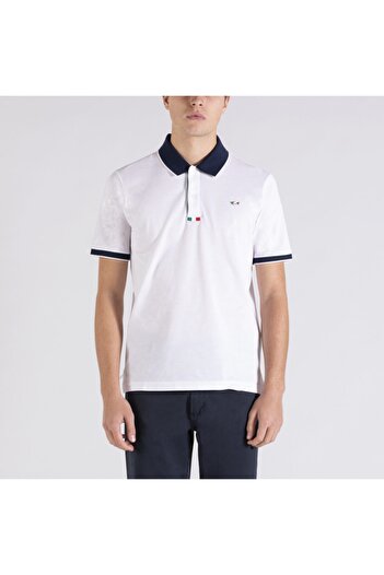 PAUL&SHARK Men's Knitted Polo Shirt C W Cotton