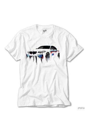 Z zepplin Λευκό μπλουζάκι Bmw M3 Flowing Car