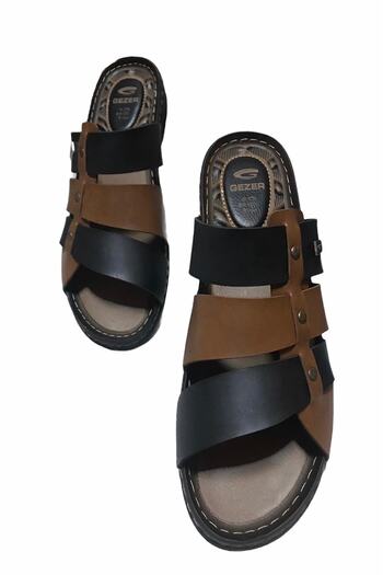GEZER Men's Vacation and Daily Non-Slip Orthopedic Slippers - Golden Step