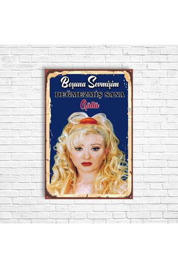 TRENDPOSTER Güllü Retro Ahşap Poster