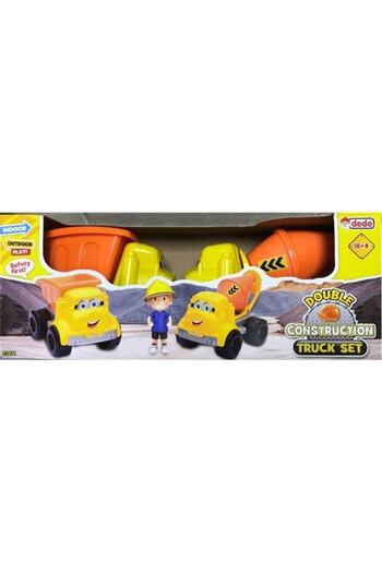 DEDE Fen Toys Ikili Inşaat Kamyon Seti