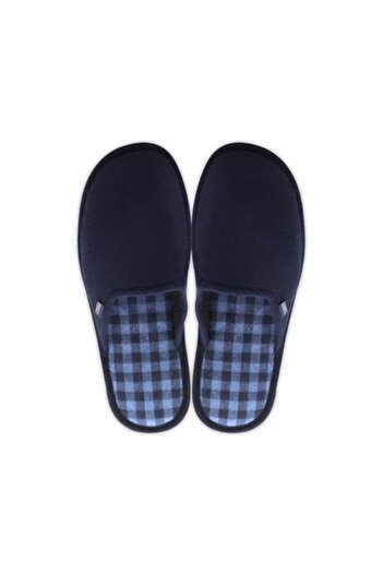 Twigy Ανδρικές παντόφλες σπιτιών Tw Square Navy Blue Άνετες Ηχομονωτικές