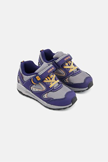 Stride Rite Toddlers Boy M2P Xander Velcro Closed Toe Shoes, Navy/Grey Combo