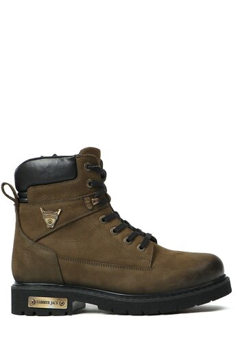 Hammer Jack Ανδρικές μπότες από γνήσιο δέρμα Khaki Nubuck